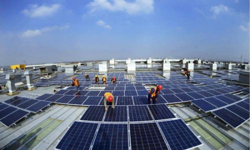 香港太陽能發電-太陽能板安裝-施工中